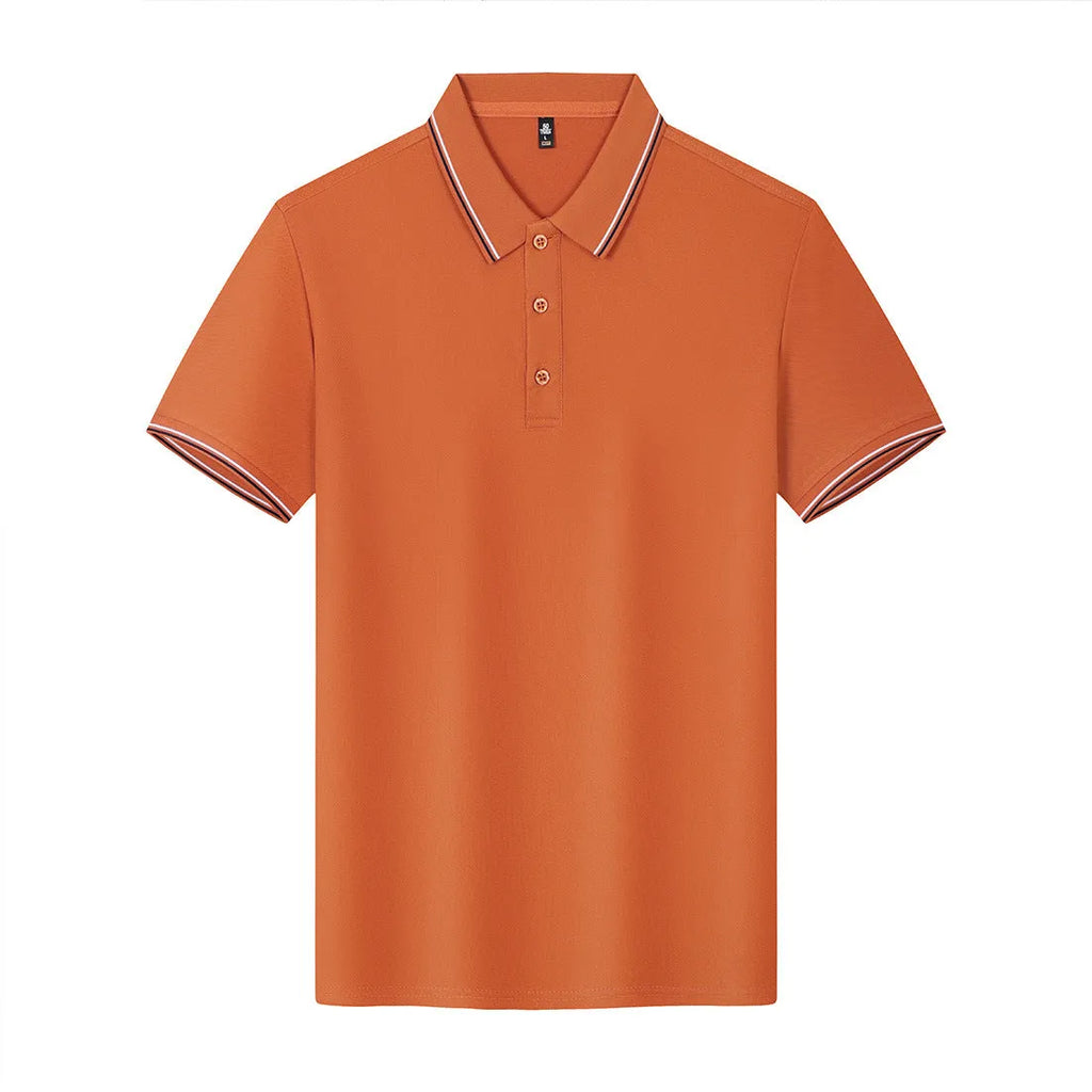 Solona ice-feel work polo shirt in bright red with short sleeves and pullover design