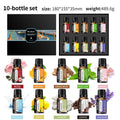 Boxed water-soluble aromatherapy essential oil sets in multiple combination sizes