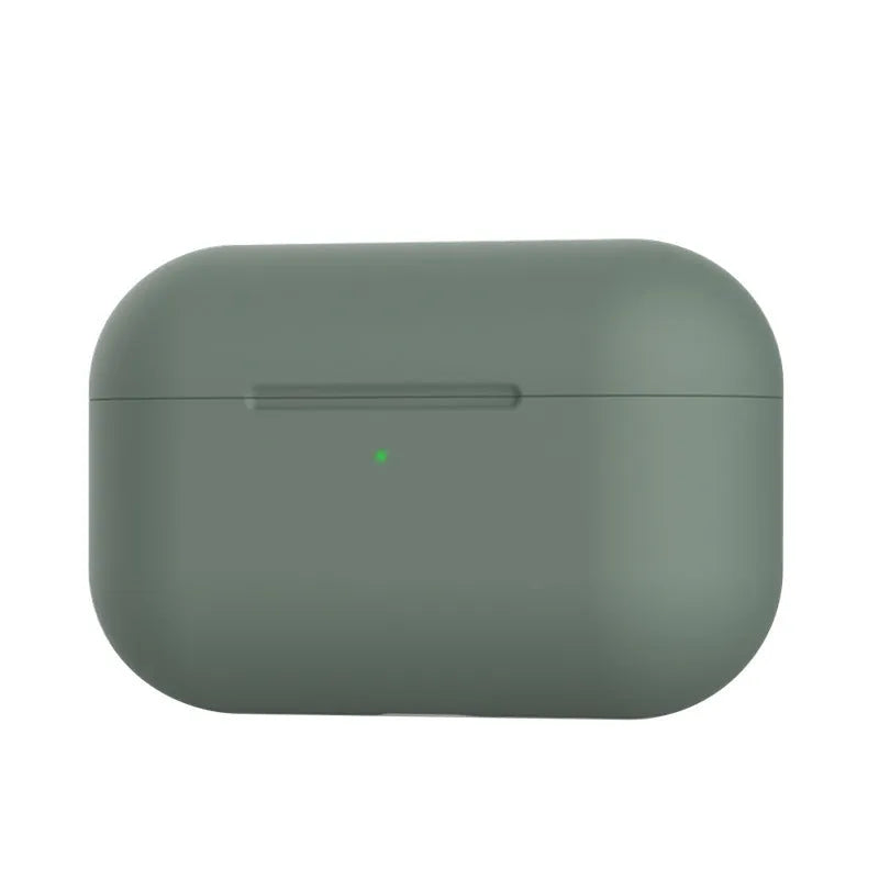 Soft silicone protective cover for AirPods Pro wireless headphones shown in multiple colour options.