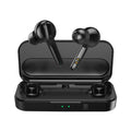 Black and white TWS true wireless earbuds with Bluetooth 5.0 and IPX5 waterproof rating