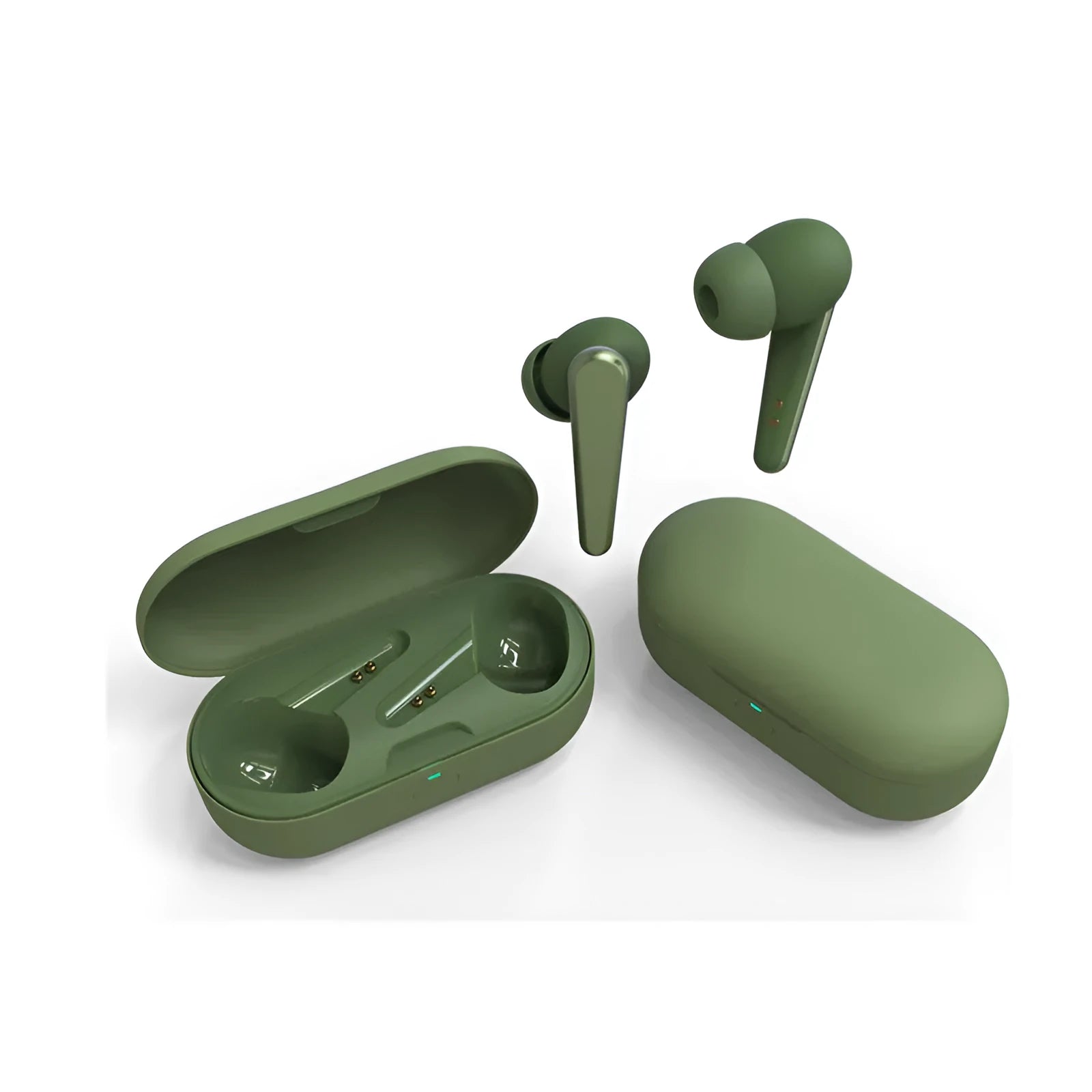ANC active noise reduction headphones in multiple colours showing earplug design and battery display feature