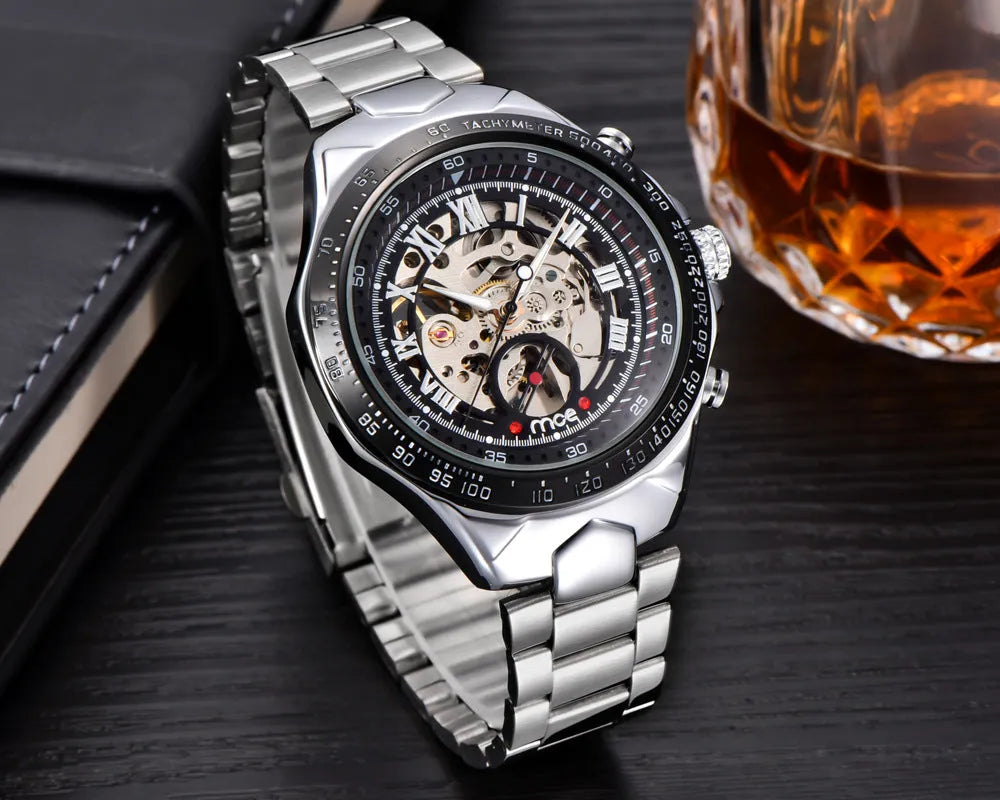 MCE men's mechanical watch with explosion-proof construction in industrial design