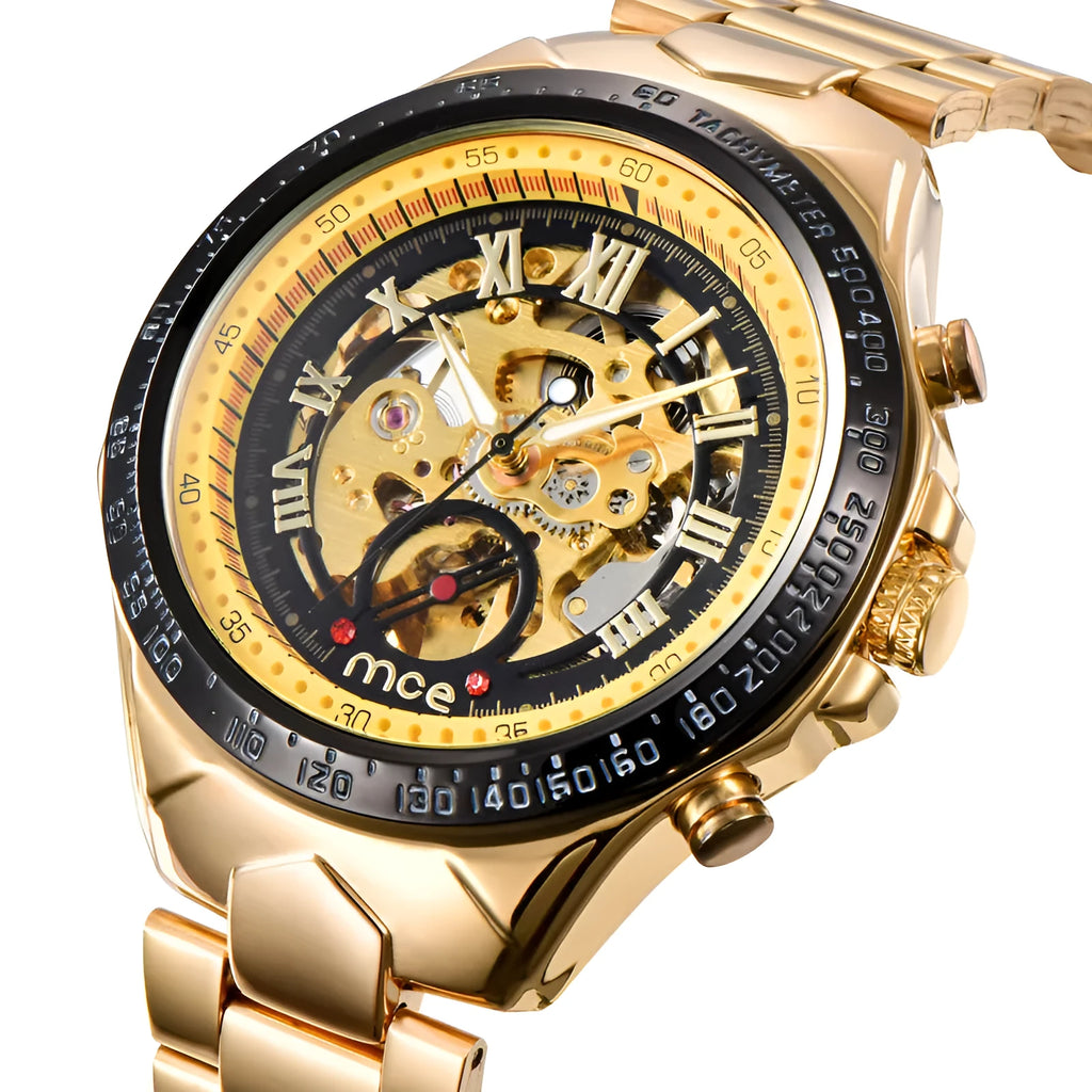 MCE men's mechanical watch with explosion-proof construction in industrial design