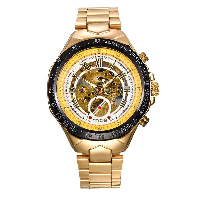 MCE men's mechanical watch with explosion-proof construction in industrial design
