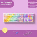 Coloured sugar cat themed wireless mechanical keyboard with piano switches