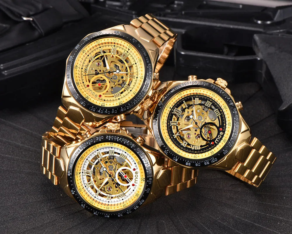 MCE men's mechanical watch with explosion-proof construction in industrial design