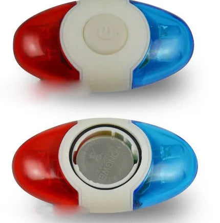 Cool equipment tail light showing red and blue 4LED lamp beads and adjustable base