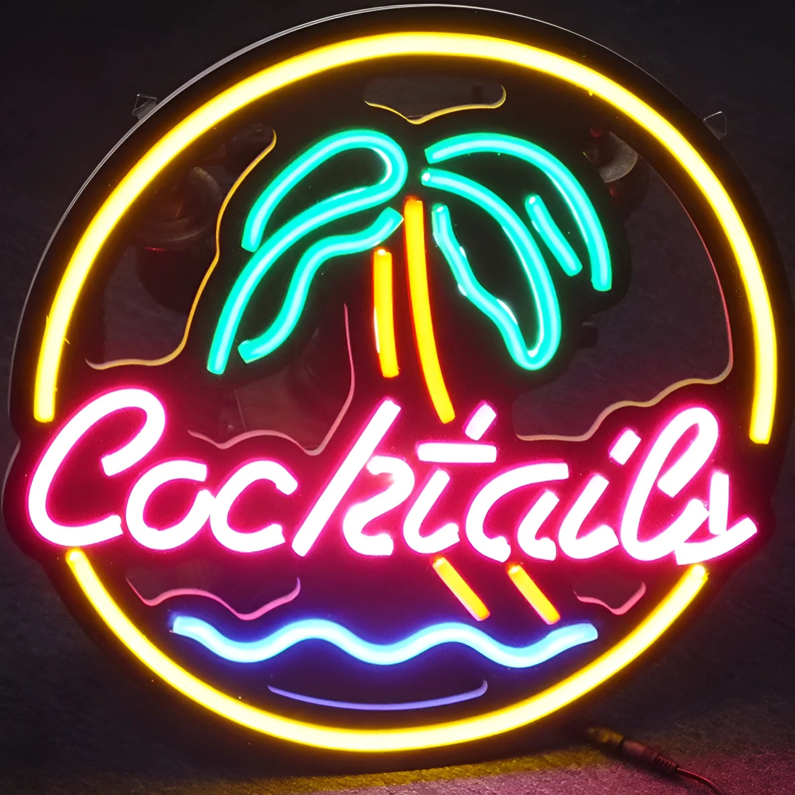 LED coffee neon billboard advertising light with mixed colours for bar and shop decoration