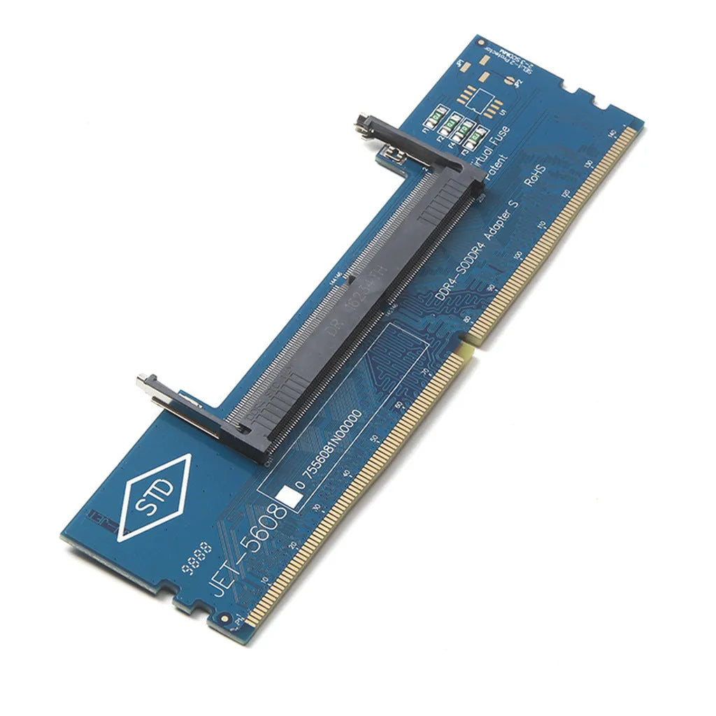 DDR4 laptop to desktop memory adapter card with electrostatic packaging