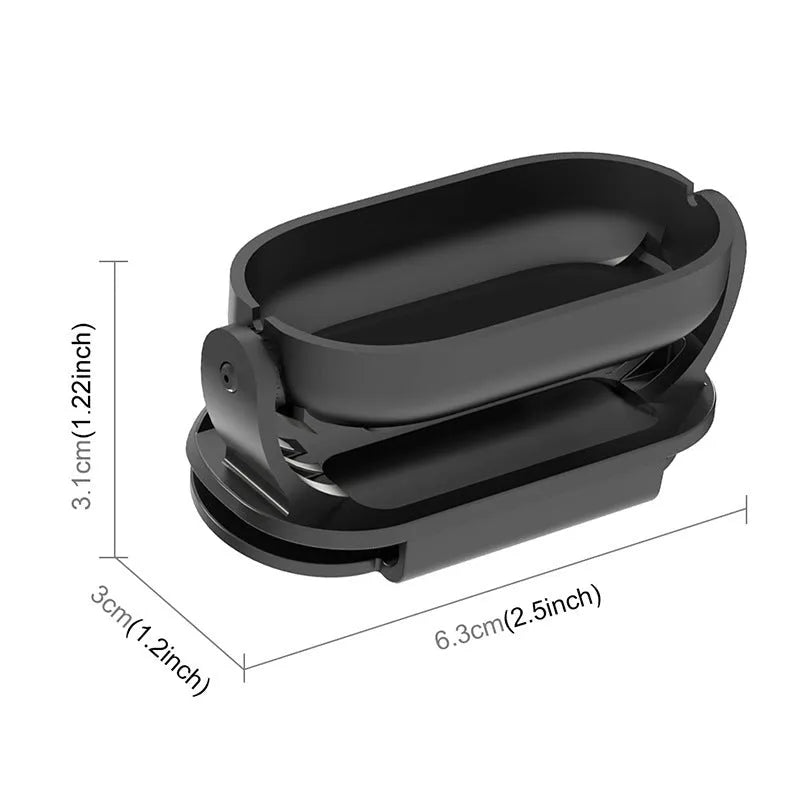 Black plastic magnetic frame clip bracket for Insta360 GO3 and GO3S camera