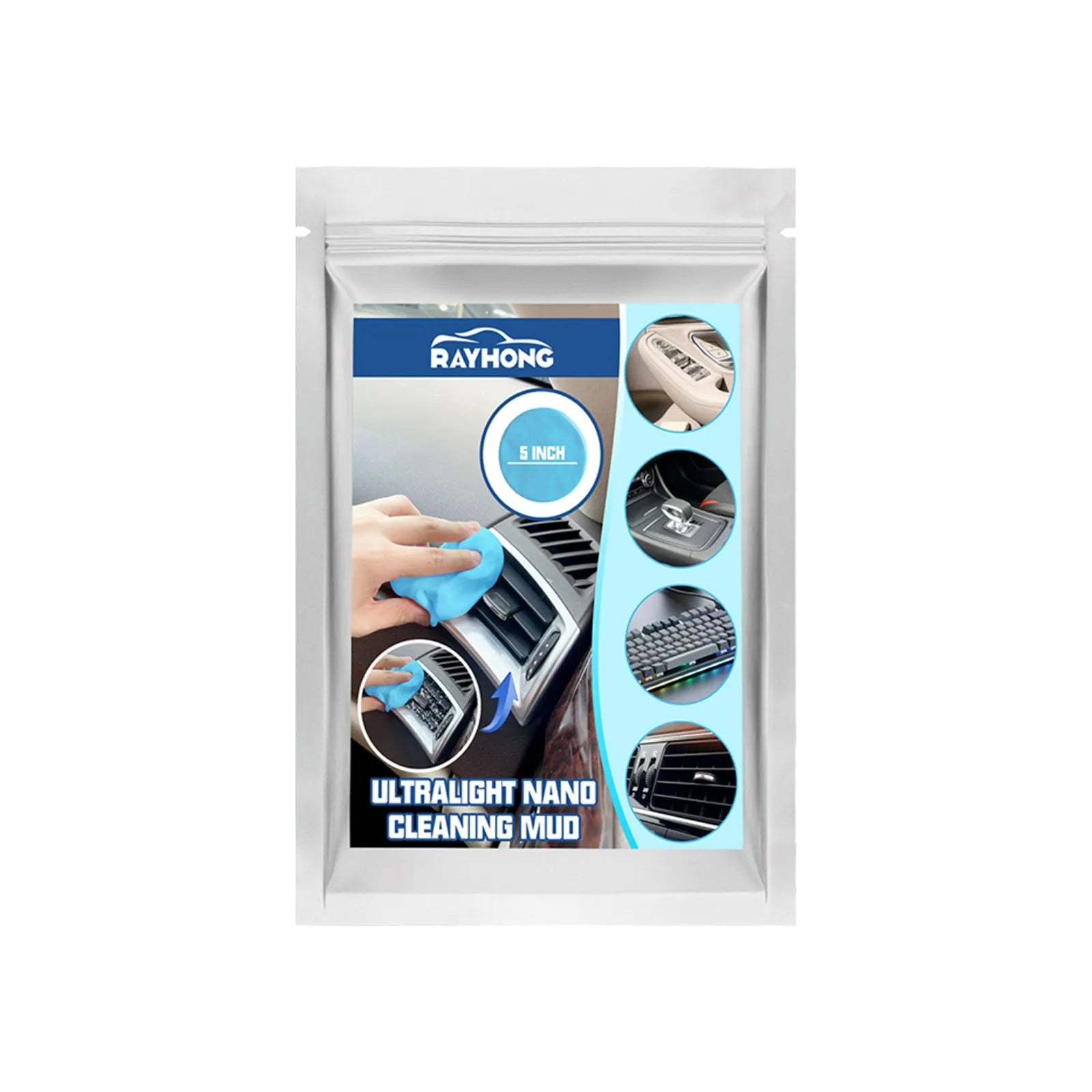 Car interior cleaning mud putty for gap and vent dust removal