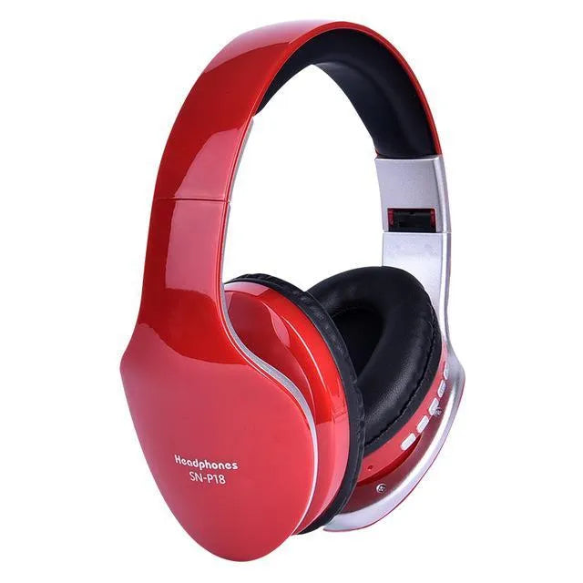 HobbyLane Bluetooth wireless headset in black, red, or white colours with 40mm drivers