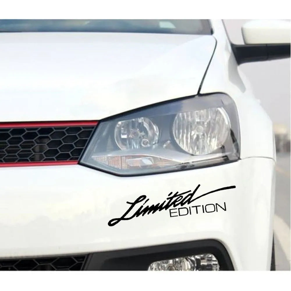 British reflective bumper stickers in black, white or colourful plastic measuring 16cm long