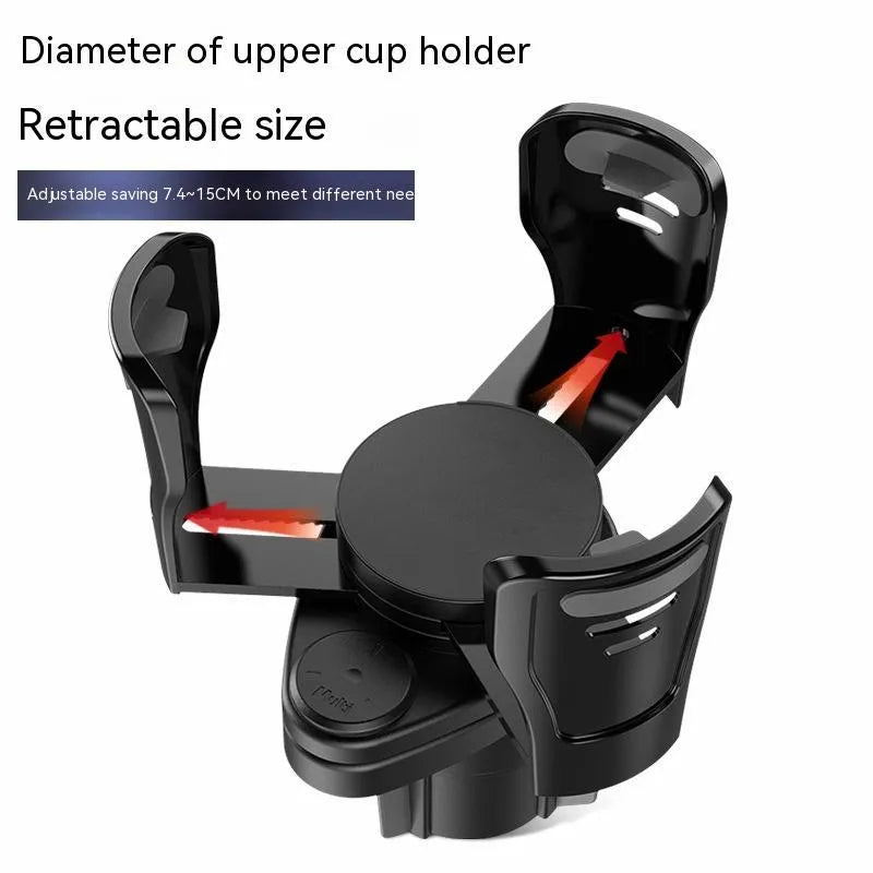 Second generation upgrade car cup holder modification in carbon fibre finish