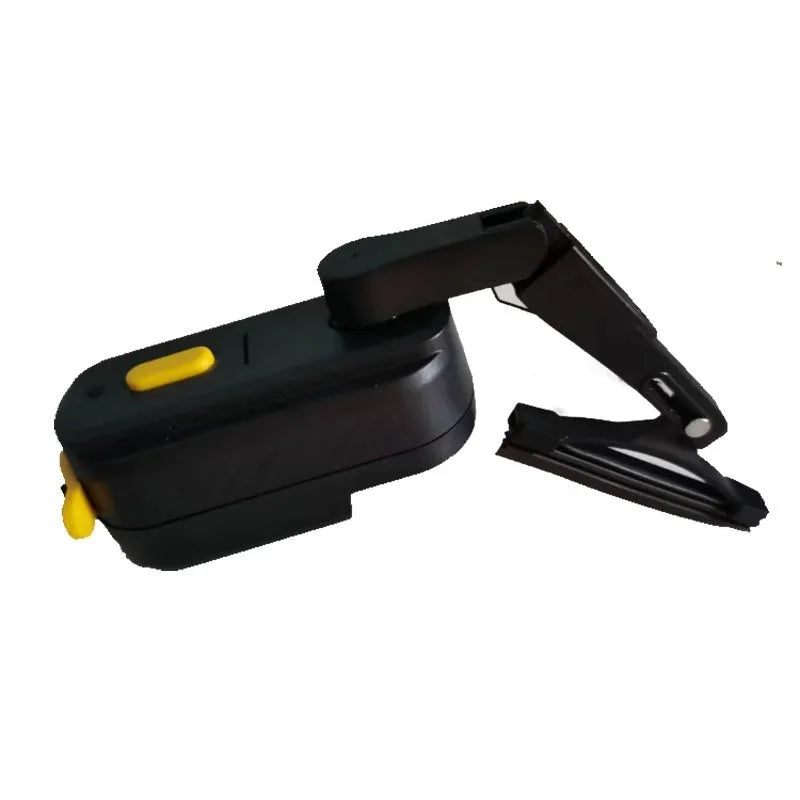 Black TZ-HW065 800mA motorcycle helmet wiper motor unit with 65mm plastic blade