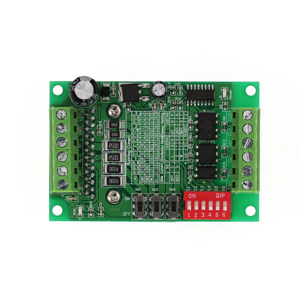 TB6560 3A stepper motor driver board with radiator and screw terminals