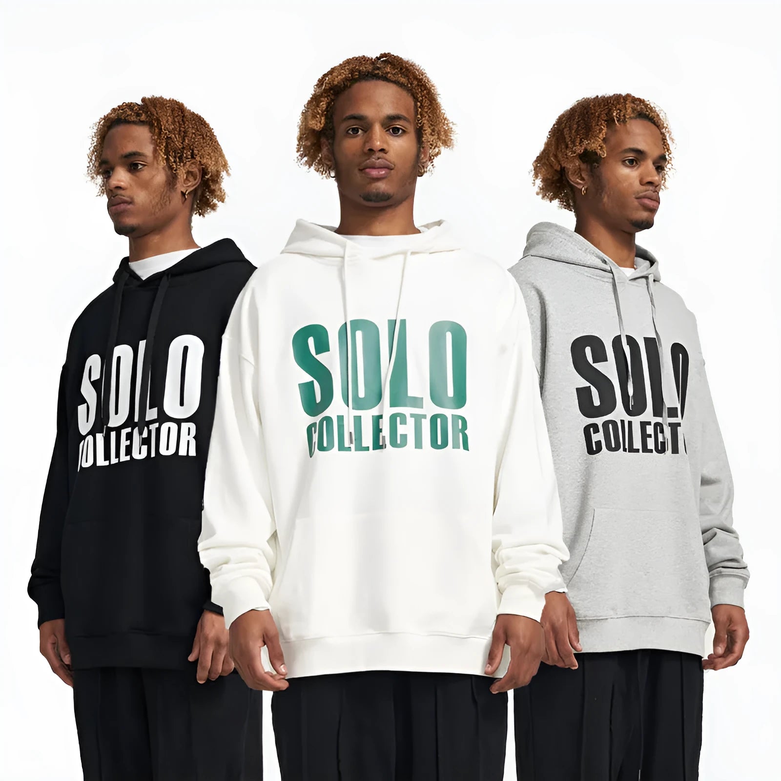 Cotton loose fit letter print hoodie for men and women, apricot colour