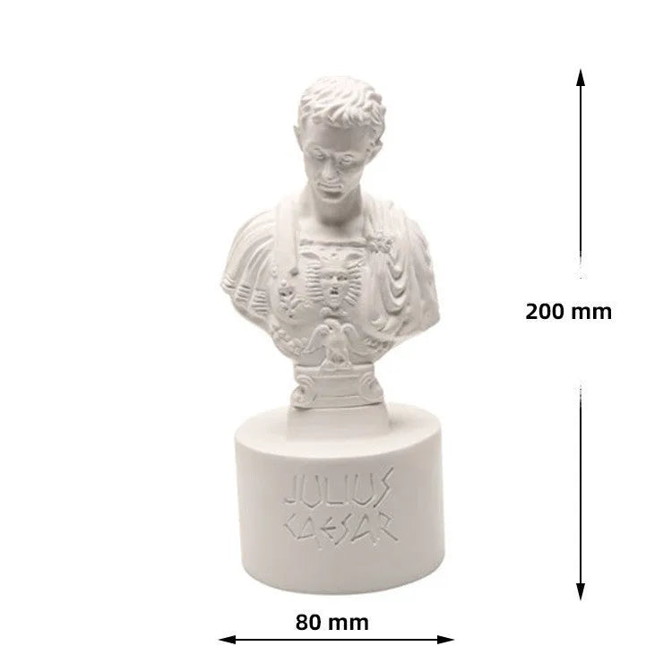 White American character modelling pen holder made from synthetic resin for desk organisation