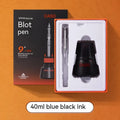 Student automatic suction pen set with plastic shell, choice of 0.38mm or 0.5mm tips, and complete packaging including handbag