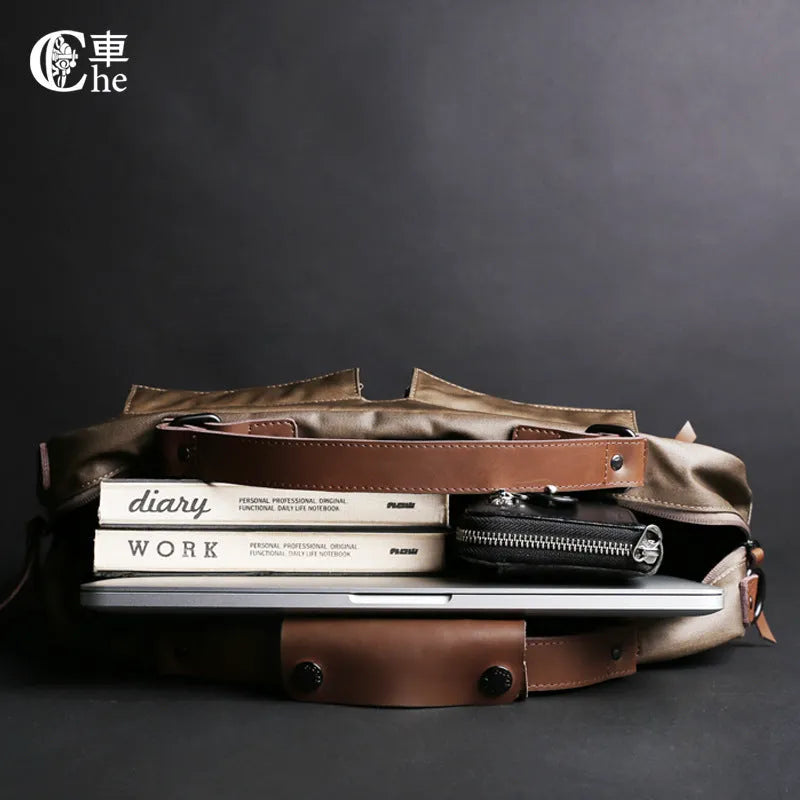 Dpark black laptop bag with single shoulder strap showing 14-15 inch laptop compartment