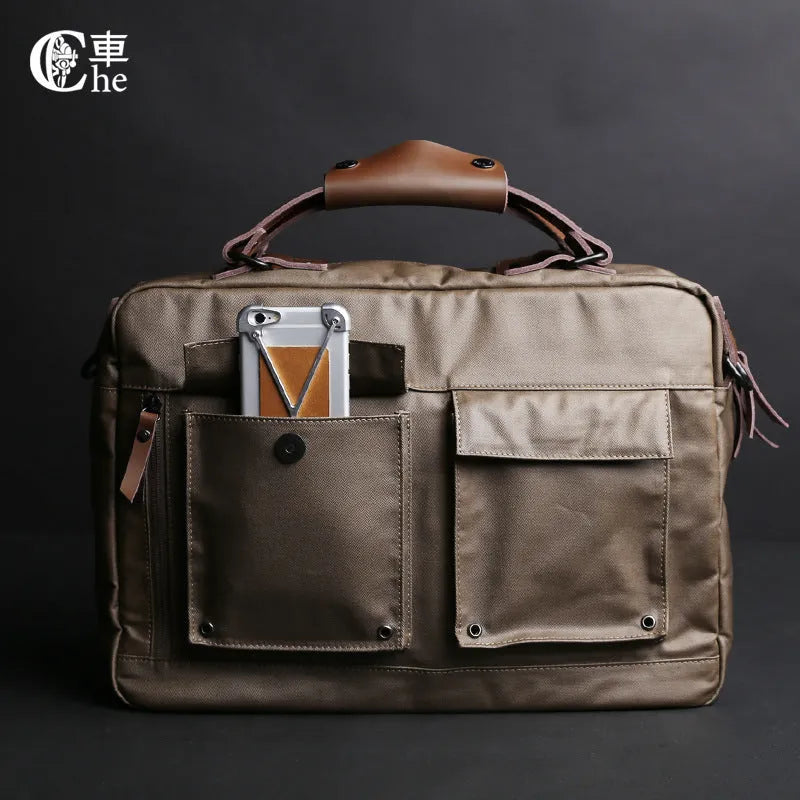 Dpark black laptop bag with single shoulder strap showing 14-15 inch laptop compartment