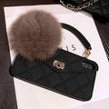 Hairball-inspired TPU phone case with textured grid pattern in dark green, black or ash colours