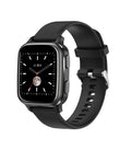 Aluminium alloy smart watch bracelet on wrist showing heart rate monitoring and call notification.