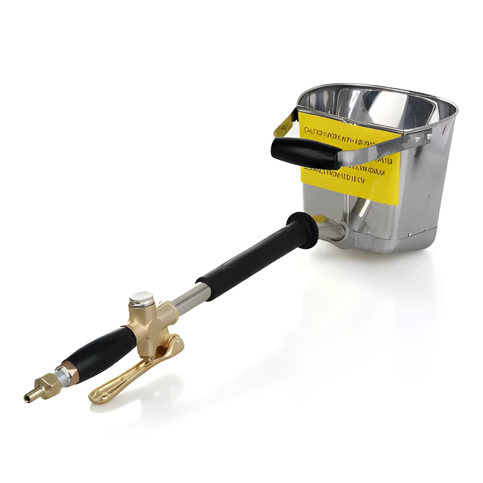 Automatic pneumatic spray gun for painting walls and roofs with aluminium body.
