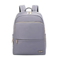 Women's Oxford cloth backpack in black or grey with large capacity and anti-theft features