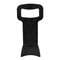 Black composite plastic tyre changer bracket for 17.5 to 24.5 inch tyres, 30cm x 15cm, 530g, wheel guard tool