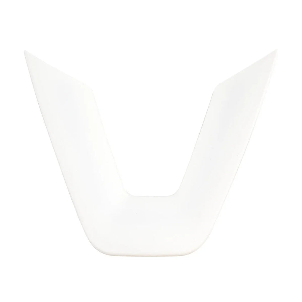 White plastic steering wheel decorative patch for car interior renewal