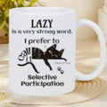 11oz thermal transfer ceramic mug with picture-style decoration, white ceramic with colourful printed design