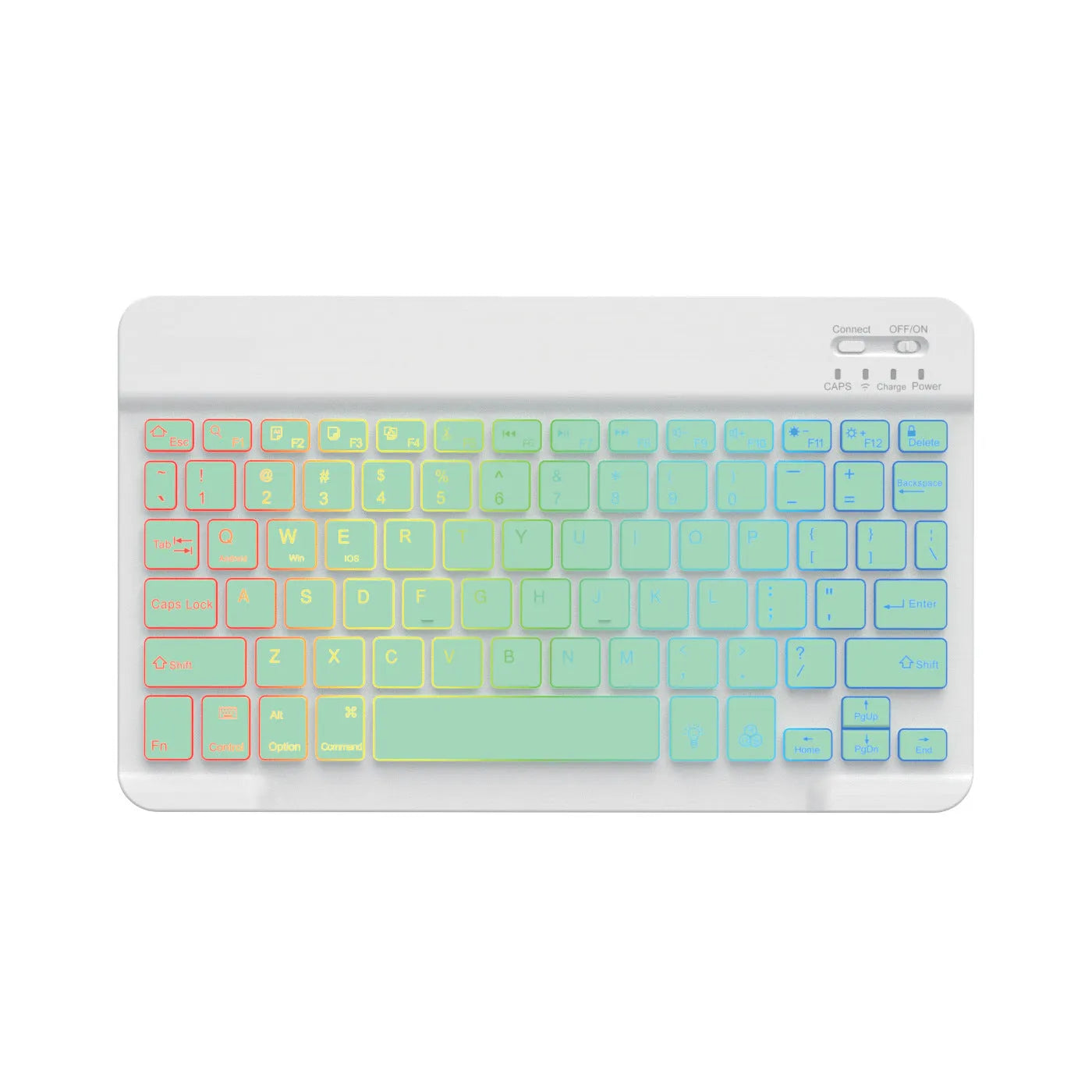 10-inch backlit Bluetooth wireless keyboard for tablets in multiple colour options