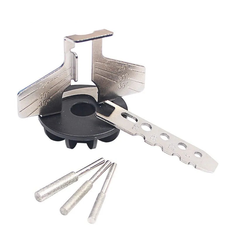 Silver metal band saw blade grinder accessory with 100 teeth measuring 20mm length