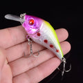 Plastic bionic fake fishing bait 7.5cm hard lure with 6# reinforced hooks, available in six colours