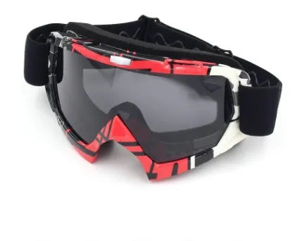 Adult anti-twist anti-fall sports goggles with TPU full frame in bright black transparent film, model MT003