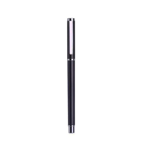1201 metal gel ink pen with 0.5mm tip and black refill, 140mm length