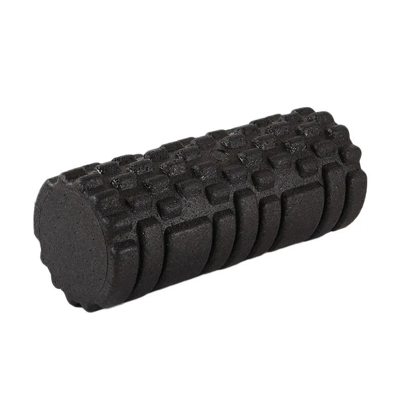 Black hollow EPP foam roller 33cm for Pilates balance and massage