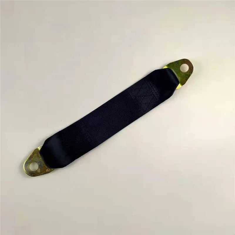 Black electric door limit fixing strap with screw nuts for universal vehicle installation