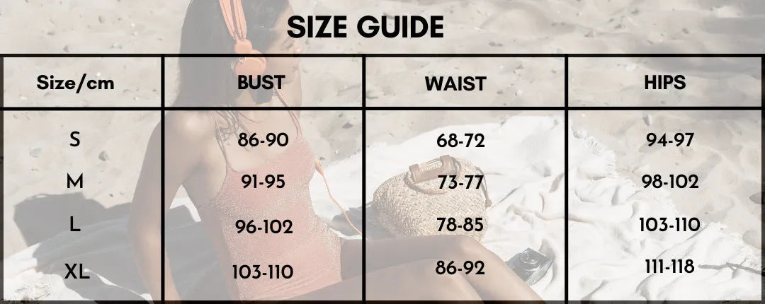 Purple women's one-piece swimsuit with hollow design and matching wrap skirt on mannequin