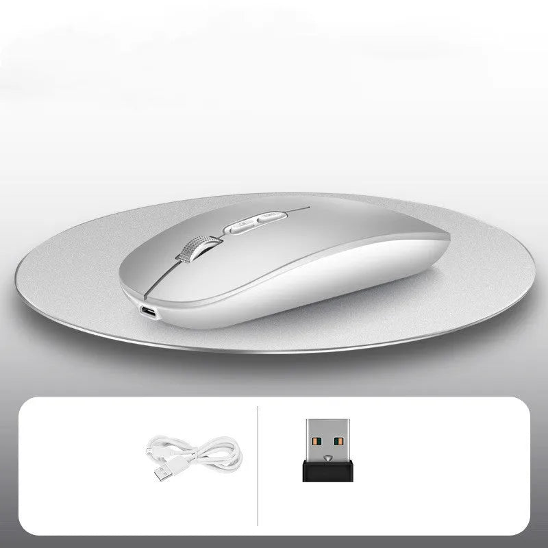 iMice wireless mouse 1600DPI 2.4G rechargeable mini silent mouse black colour top view