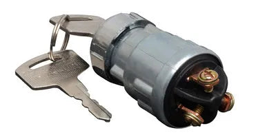 Copper vehicle ignition lock with key for trucks and forklifts