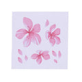 Cherry blossom floral pattern car sticker on vehicle window in two size options
