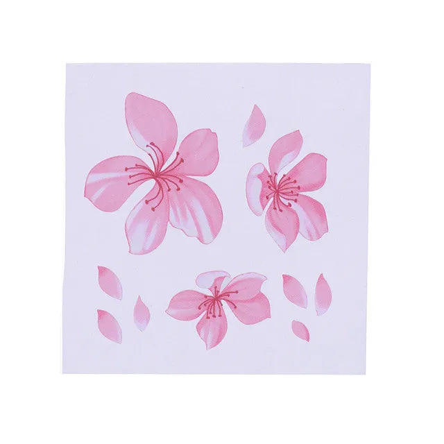 Cherry blossom floral pattern car sticker on vehicle window in two size options