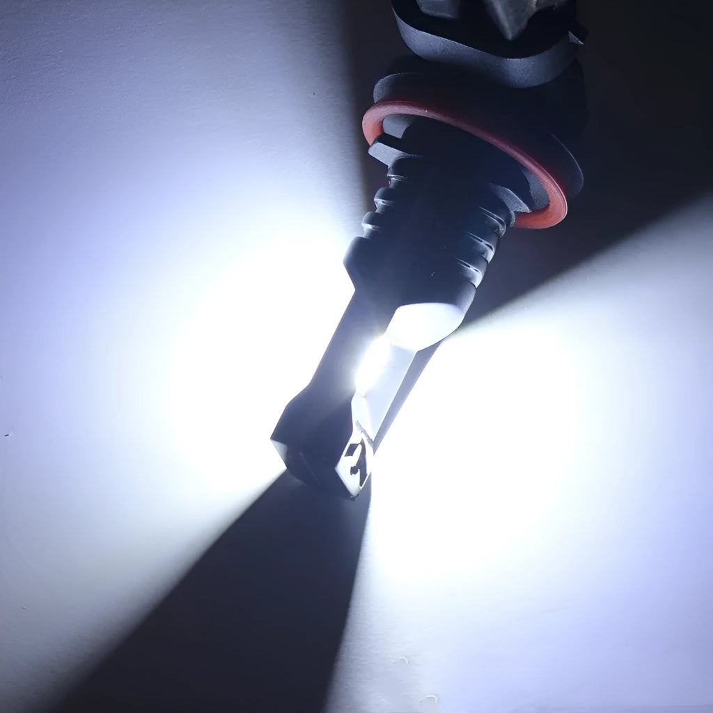 H11 H8 CSP 80W high-power LED car front fog lamp with aviation aluminium body.
