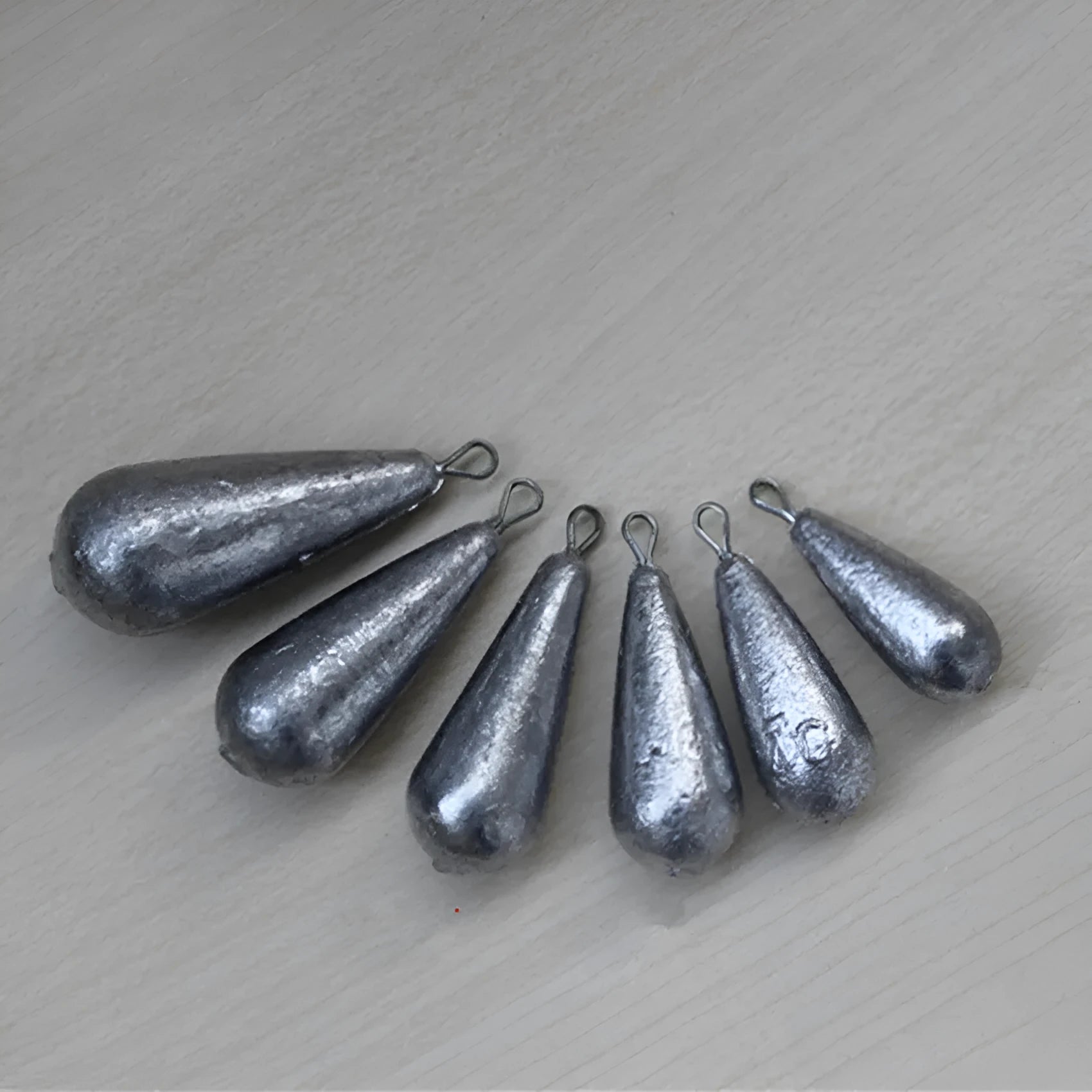 Drop shape band sinker lead fishing weight 20g 30g 40g 50g Tongxin sinker