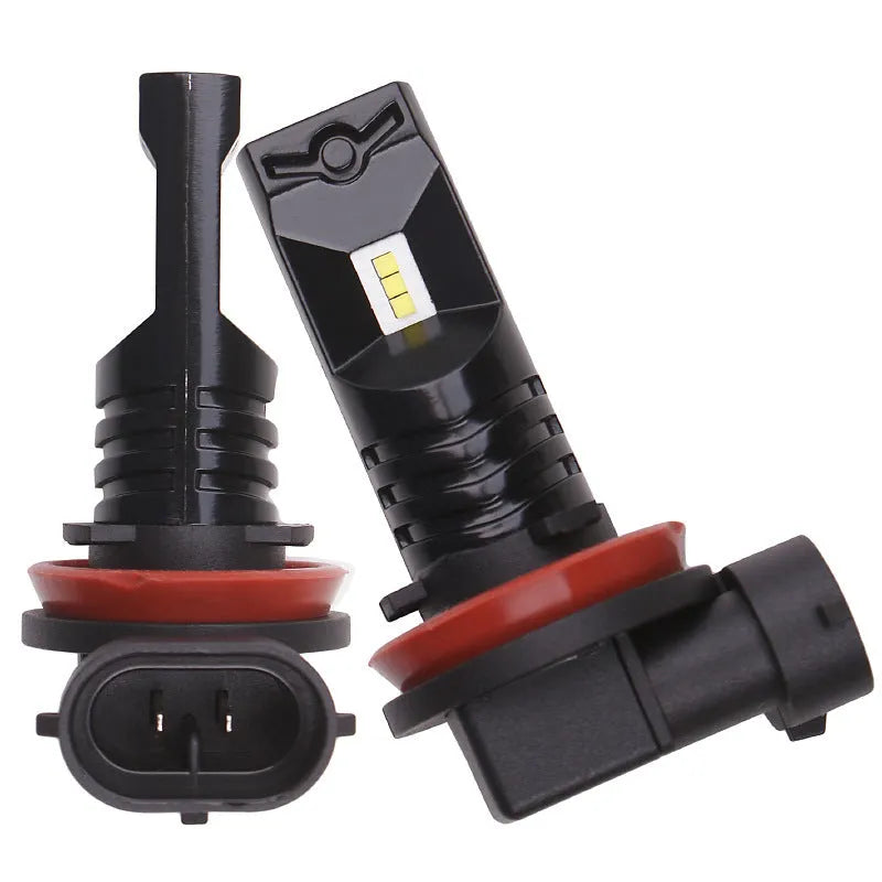 H11 H8 CSP 80W high-power LED car front fog lamp with aviation aluminium body.