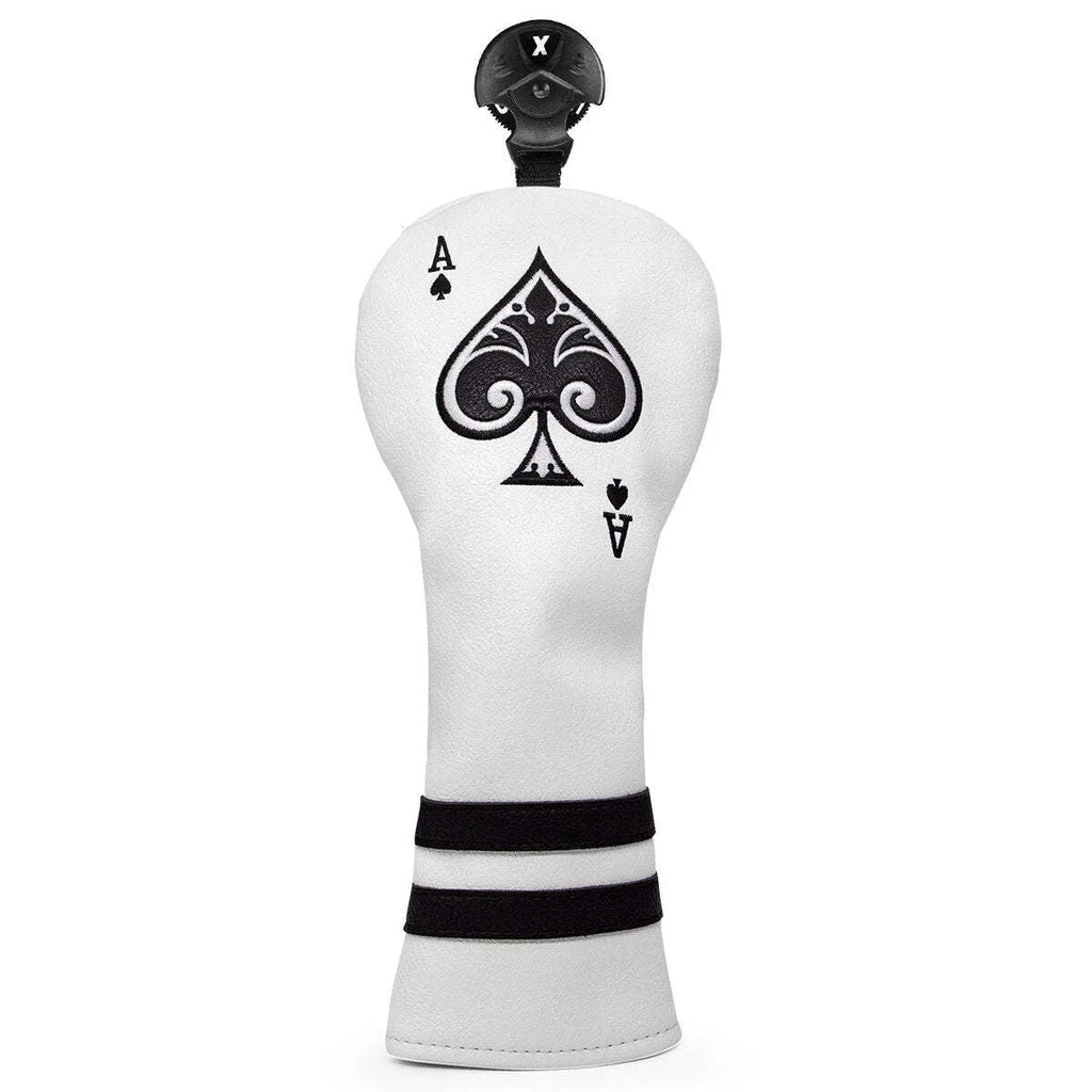 Flexible PU golf putter sleeve protector shown in one of three available colours.