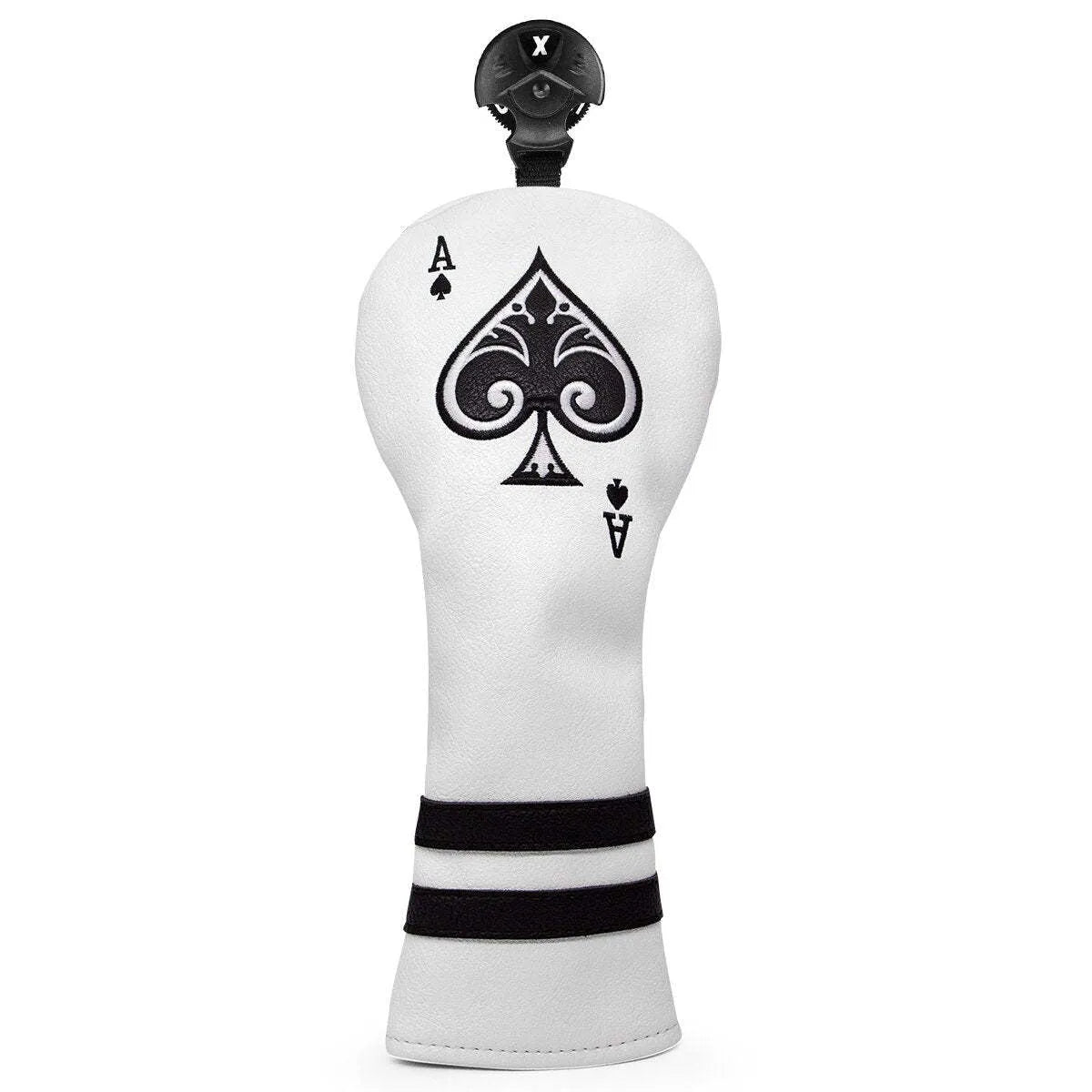 Flexible PU golf putter sleeve protector shown in one of three available colours.