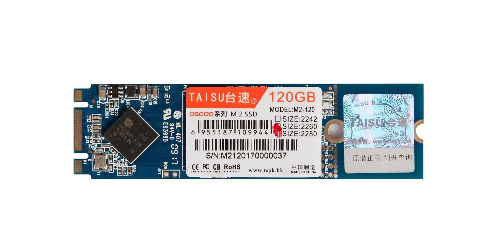 TAISU M.2 NGFF SSD solid state drive with 2242 2260 2280 length support